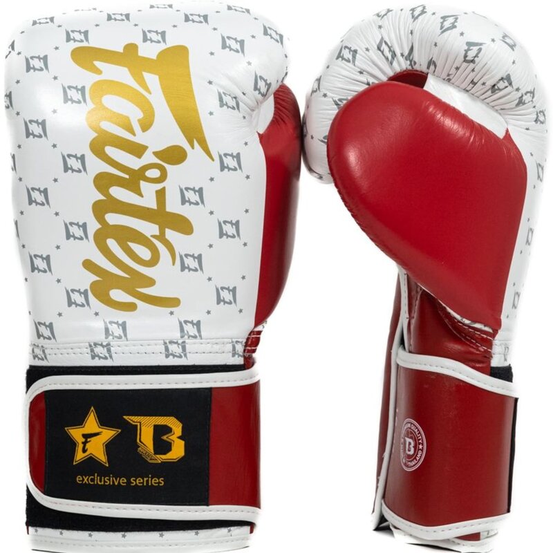 Fairtex Fairtex x Booster Boxhandschuhe FXB BG STAR Weiß Rot