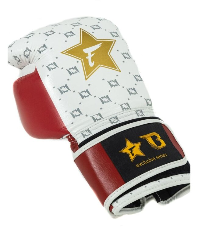 Fairtex x Booster Boxhandschuhe FXB BG STAR Weiß Rot