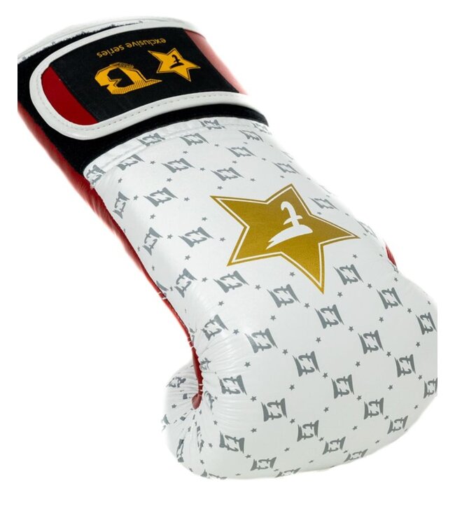 Fairtex x Booster Boxhandschuhe FXB BG STAR Weiß Rot