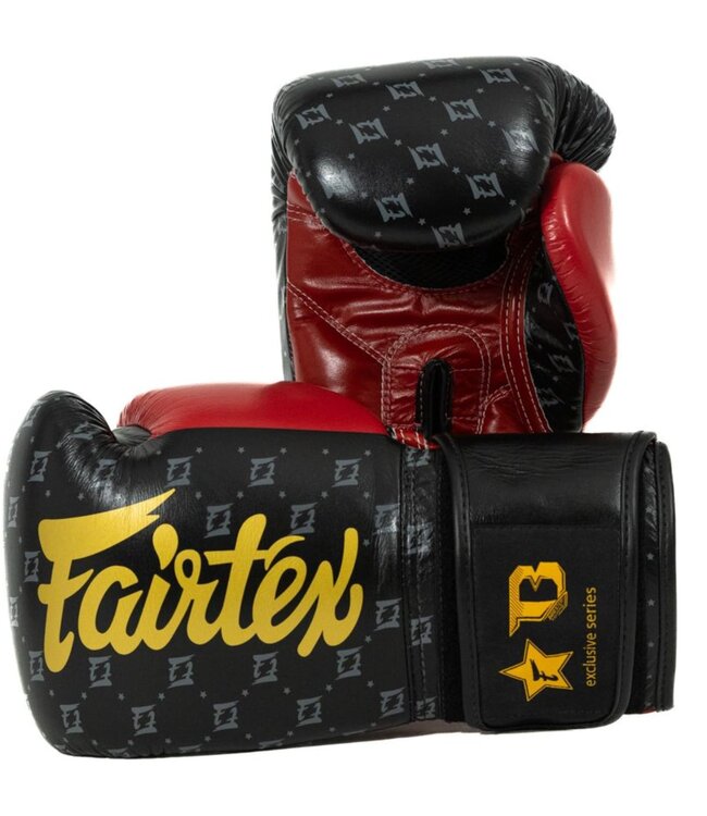 Fairtex x Booster Boxhandschuhe FXB BG STAR Schwarz Rot