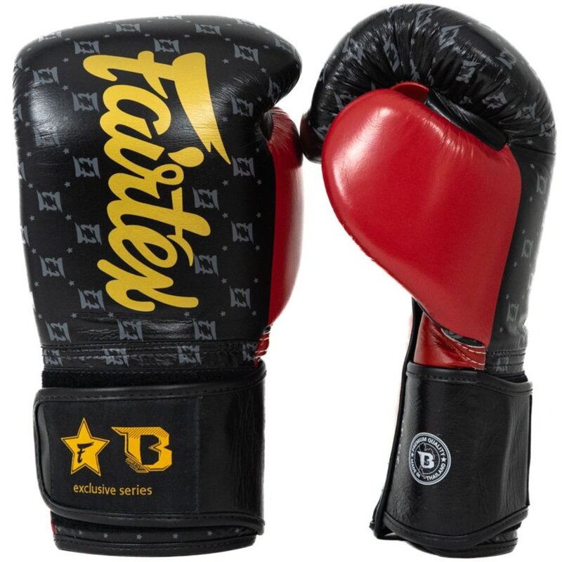 Fairtex Fairtex x Booster Boxing Gloves FXB BG Star Black Red