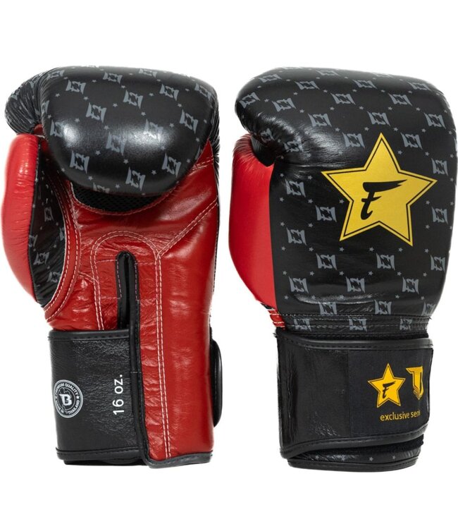 Fairtex x Booster Boxing Gloves FXB BG Star Black Red