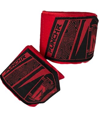 PunchR™  PunchR™ Boks- Handbandages 400 cm Rood