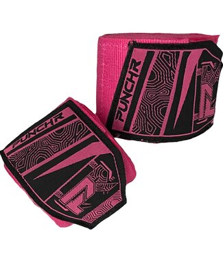 PunchR™  PunchR™ Boks- Handbandages 400 cm Neon Roze