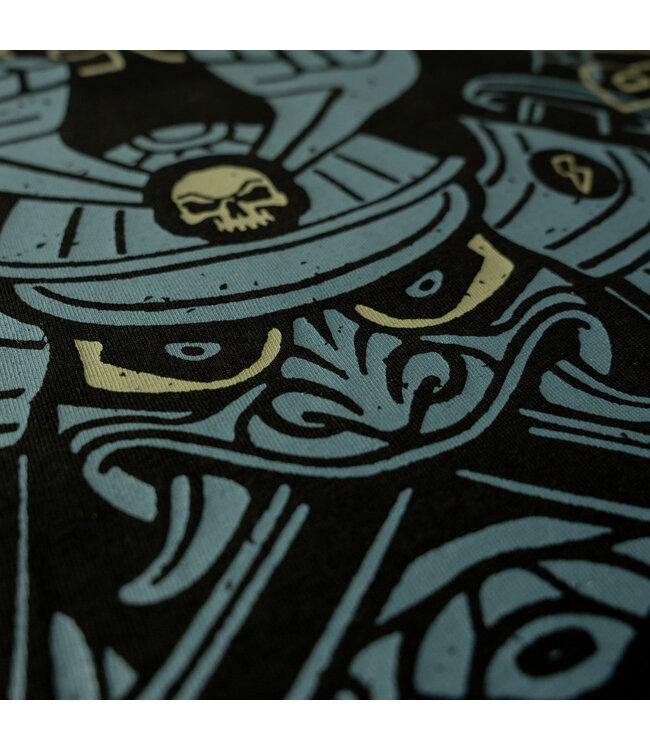 Pride or Die PRiDEorDiE T-Shirt SAMURAÏ Baumwolle Schwarz