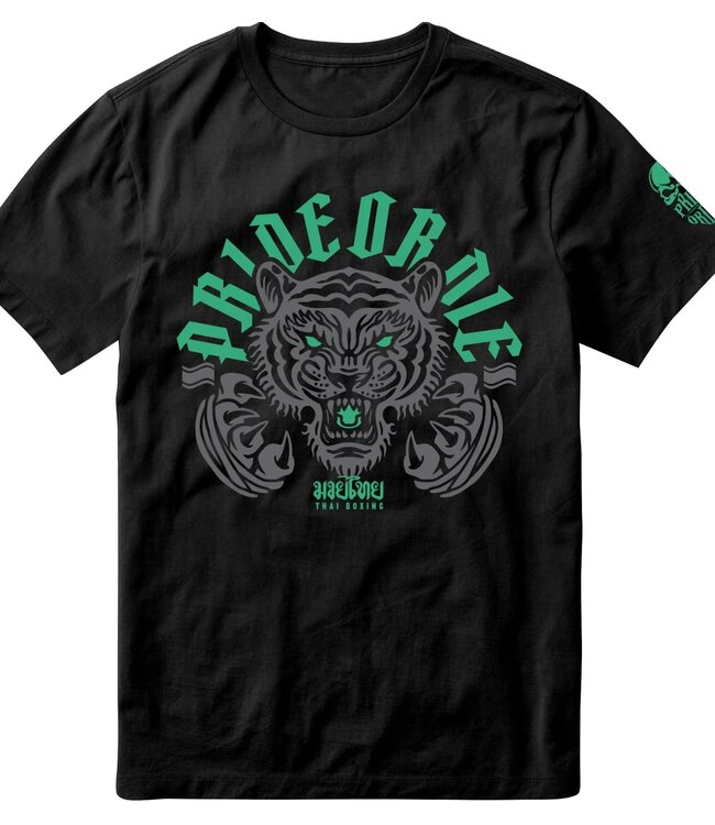 Pride or Die PRiDE or DiE THAI BOXING T-Shirt Baumwolle Schwarz