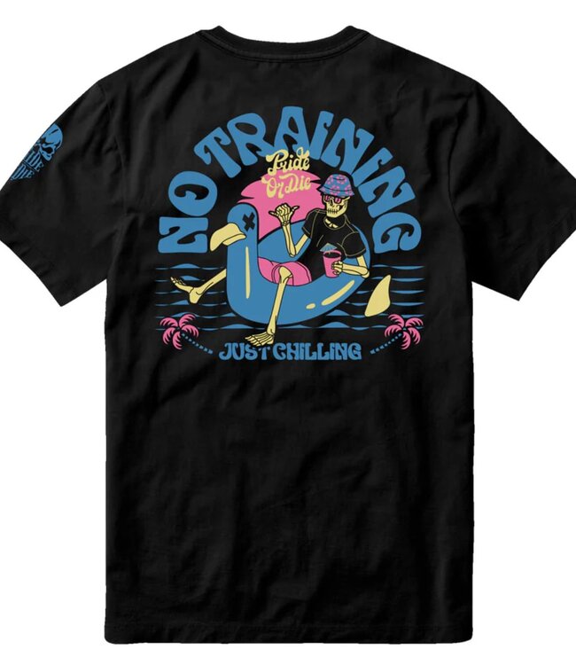 PRiDEorDiE NO TRAINING V.2 T-Shirt Cotton Black