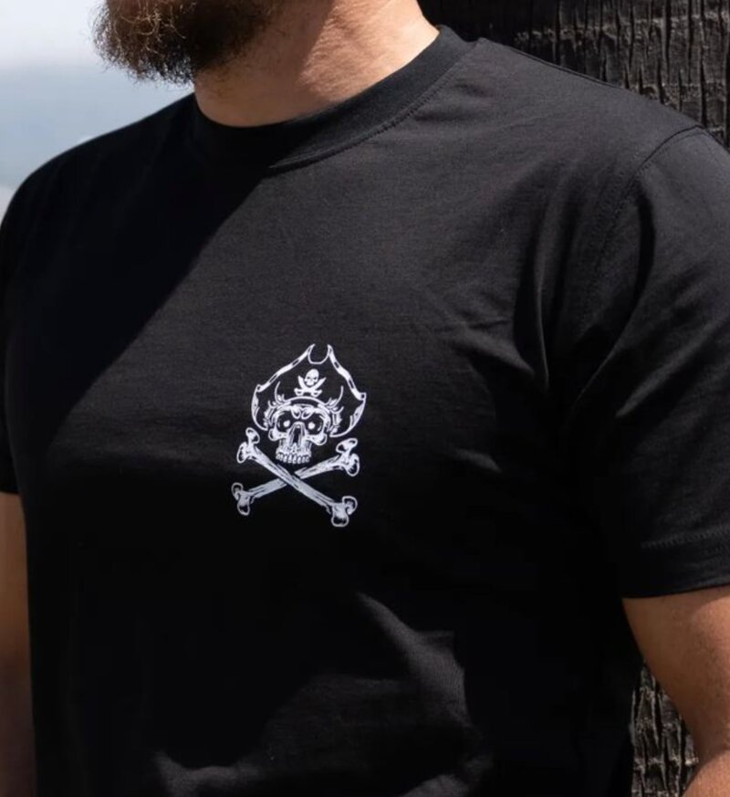 Pride or Die PRiDE or DiE T-Shirt PIRATE V.2 T-Shirt Cotton Black