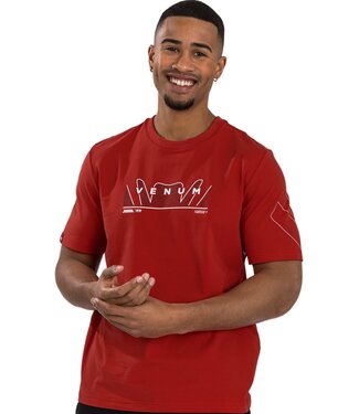 Venum Venum T-shirt Snake Print Katoen Red