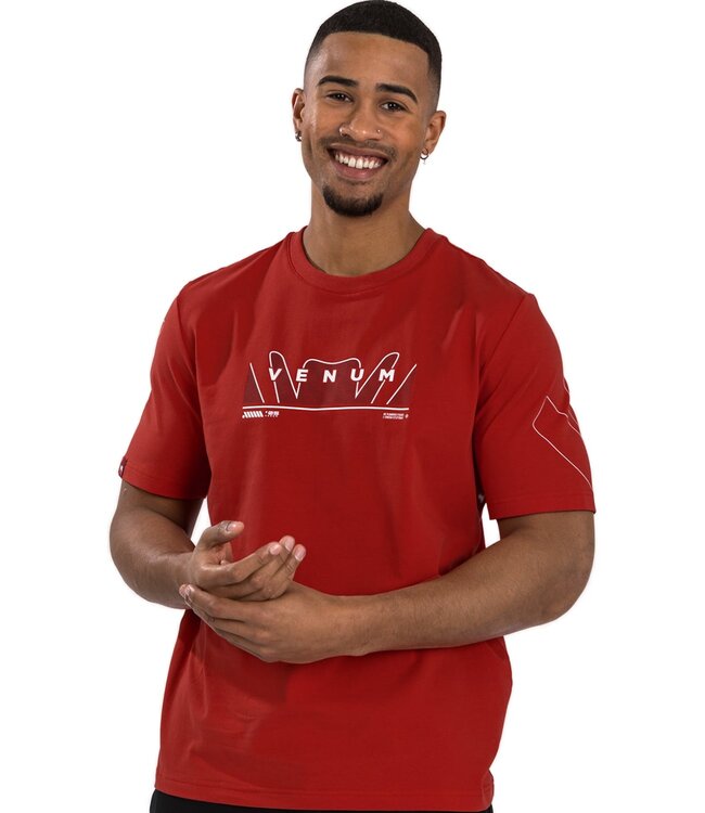 Venum Venum Snake Print T-Shirt Cotton Red