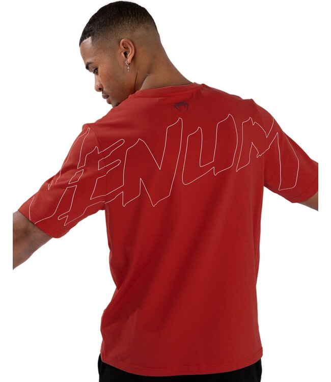 Venum T-Shirt Snake Print Baumwolle Rot