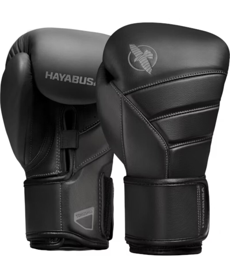 Hayabusa Hayabusa T3 Kanpeki Leather Boxing Gloves Jet Black