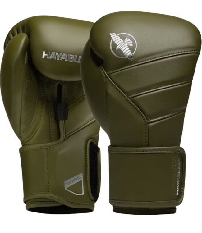 Hayabusa Hayabusa T3 Kanpeki Leder Boxhandschuhe Olivgrün