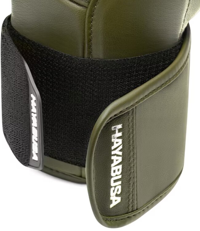 Hayabusa T3 Kanpeki Leder Boxhandschuhe Olivgrün