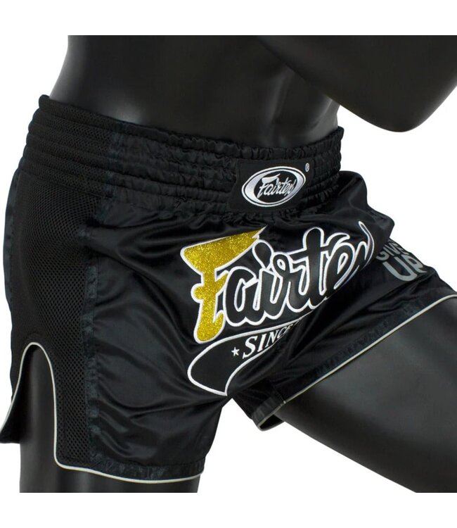 Fairtex Kickboxen Muay Thai Shorts Satoru Schwarz