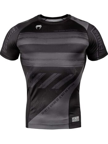 Venum Venum Amrap Rash Guard Zwart Grijs Compressie Shirts Venum