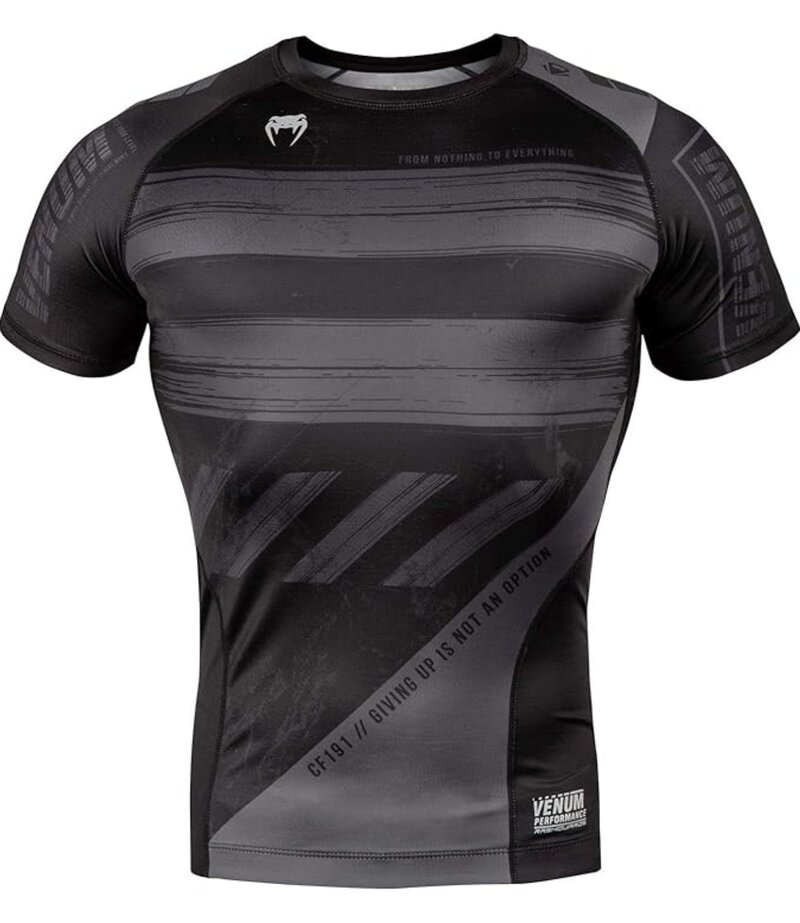 Venum Venum Amrap Rash Guard Zwart Grijs Compressie Shirts Venum