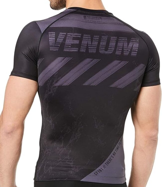 Venum Venum Amrap Rash Guard Black Grey Compression Shirts