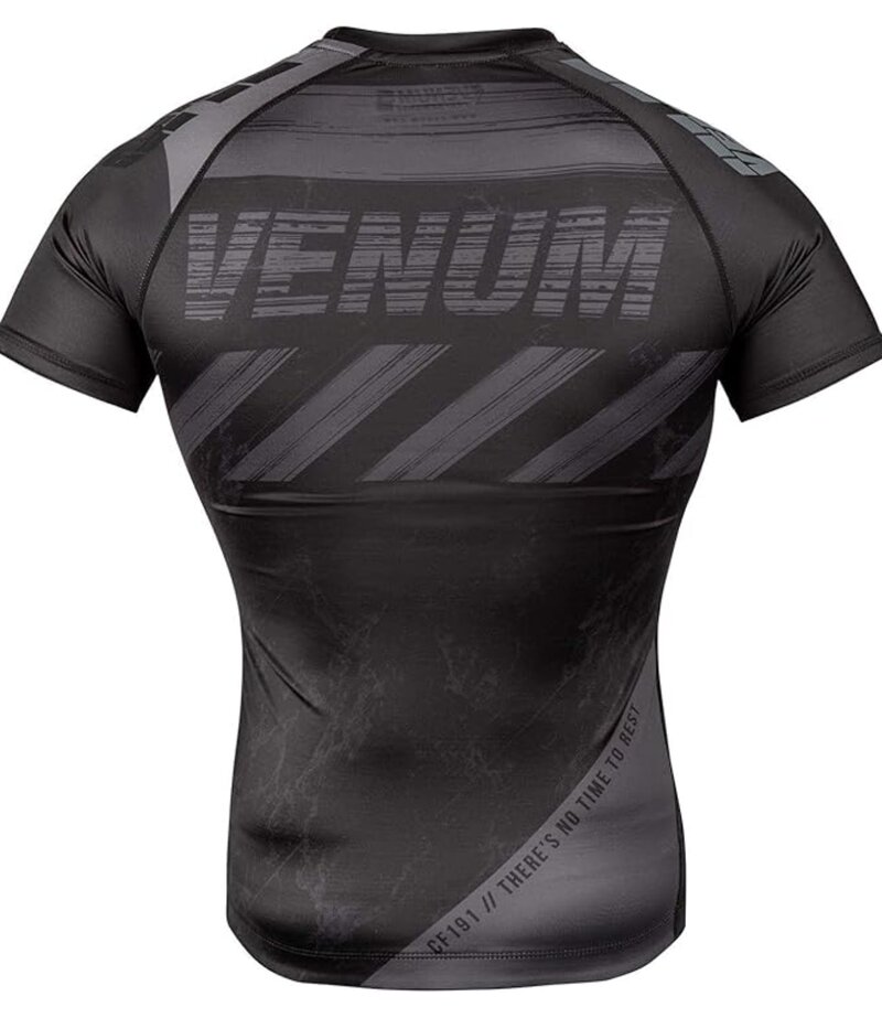 Venum Venum Amrap Rash Guard Zwart Grijs Compressie Shirts Venum