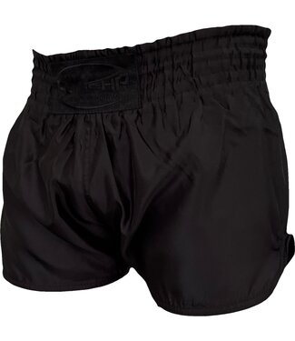PunchR™  PunchR™ No Logo Muay Thai Kickboxing Shorts Plain Zwart