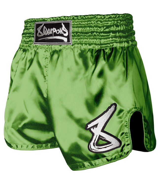 8 Weapons 8 WEAPONS Strike Muay Thai Kickboxing Short Appel Groen