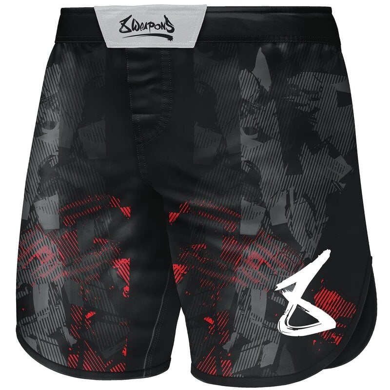 8 Weapons 8 WEAPONS Fight Shorts Hit 2.0 Black Red