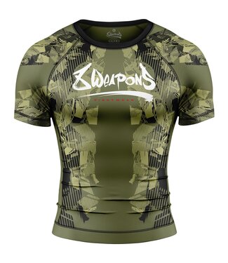 8 Weapons 8 WEAPONS Rashguard Hit 2.0 Olivgrün Schwarz