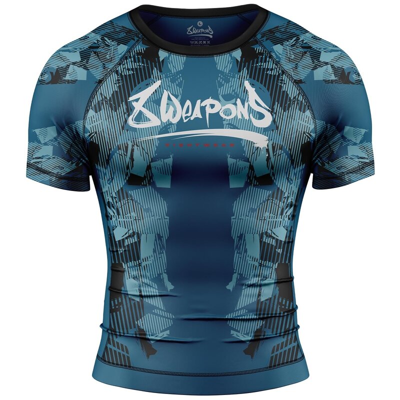 8 Weapons 8 WEAPONS Rashguard Hit 2.0 Short Sleeves Olive Navy Black