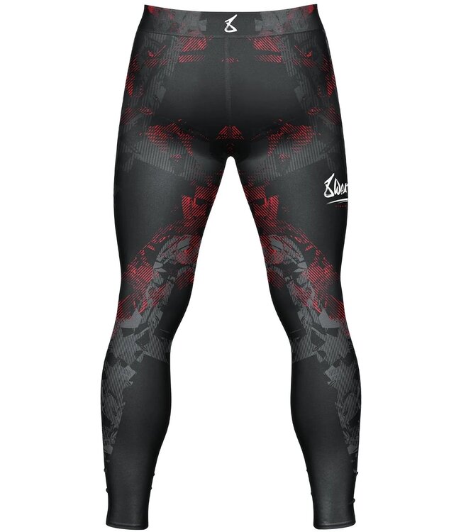 8 WEAPONS Sport Leggings Tights Hit 2.0 Schwarz Rot