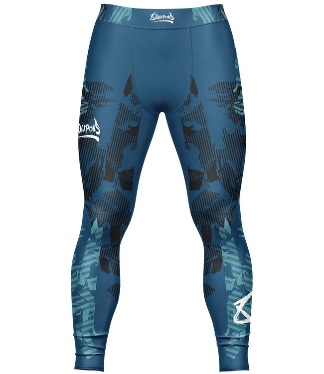 8 Weapons 8 WEAPONS Sportlegging Tights Hit 2.0 Navy Zwart