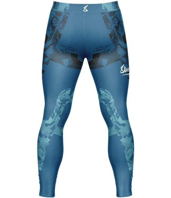 8 WEAPONS Sportlegging Tights Hit 2.0 Navy Zwart
