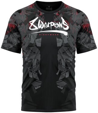 8 Weapons 8 WEAPONS Functional Dry-Fit T-Shirt Hit 2.0 Schwarz Rot