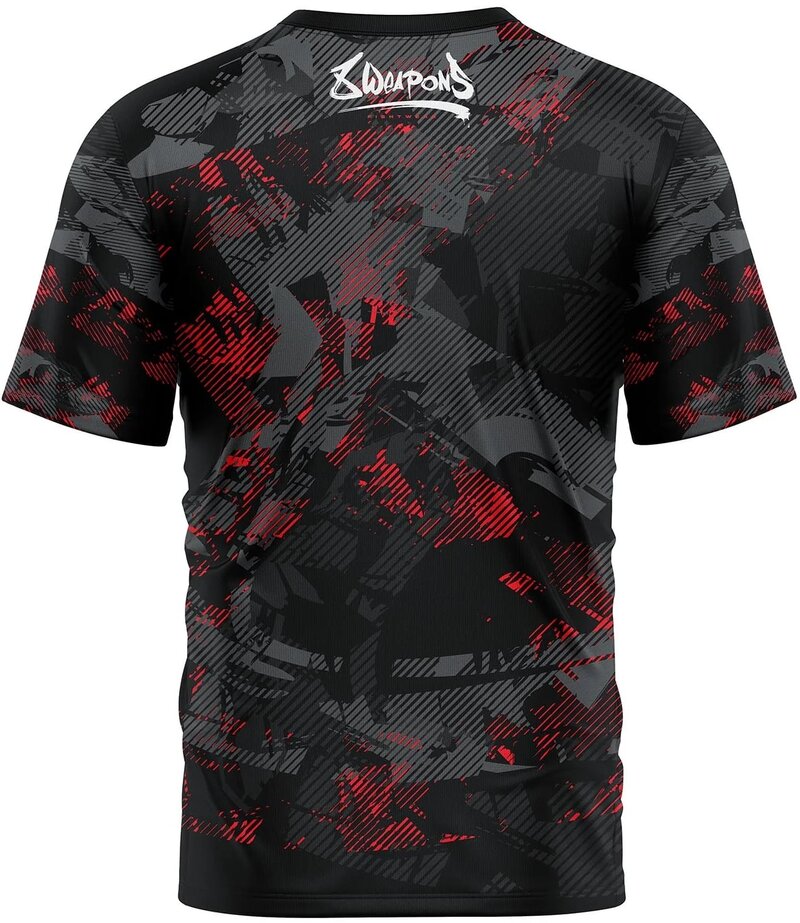 8 Weapons 8 WEAPONS Functional Dry-Fit T-Shirt Hit 2.0 Schwarz Rot