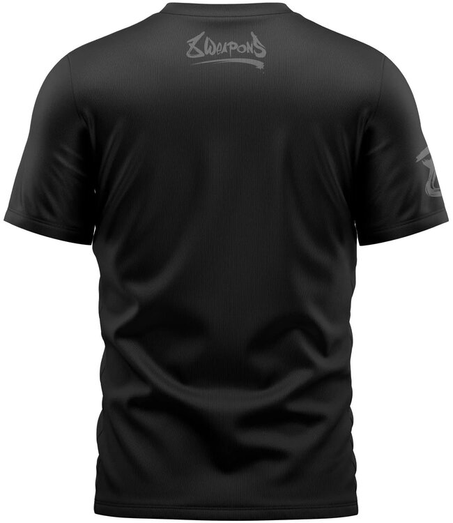 8 WEAPONS Muay Thai T-Shirt Unlimited Schwarz Schwarz