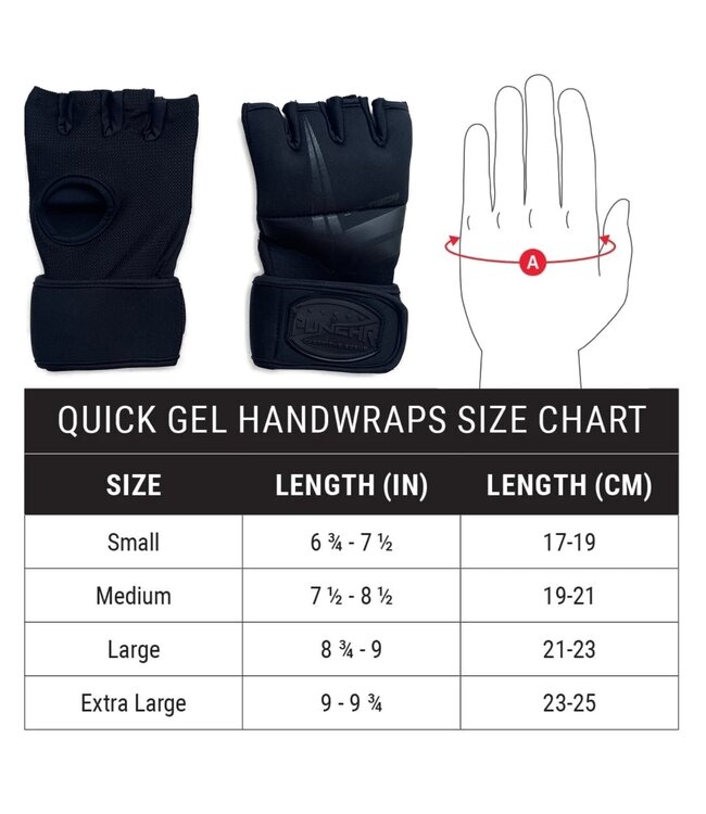 PunchR™  PunchR™ Gel Tech Neopren Innenhandschuhe  Schwarz