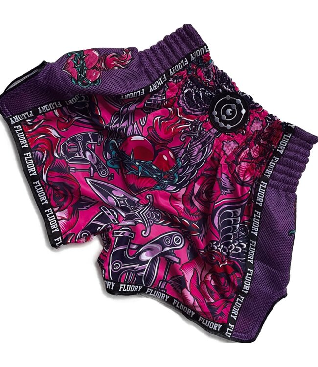 Fluory Muay Thai Kickbox-Shorts Lila MTSF90A