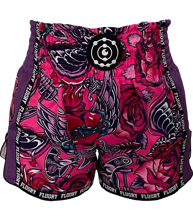 Fluory Muay Thai Kickboxing Shorts Paars MTSF90A
