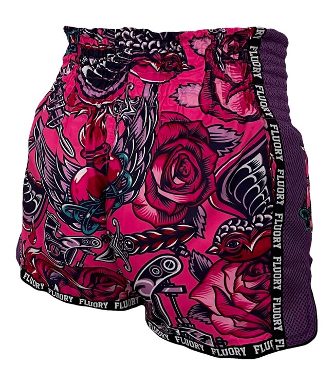 Fluory Fluory Muay Thai Kickboxing Shorts Women Purple MTSF90 - Copy