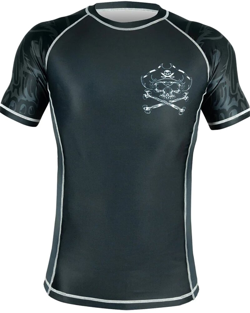 Pride or Die PRIDE or DiE PIRATE V.2 Rashguard Zwart Grijs