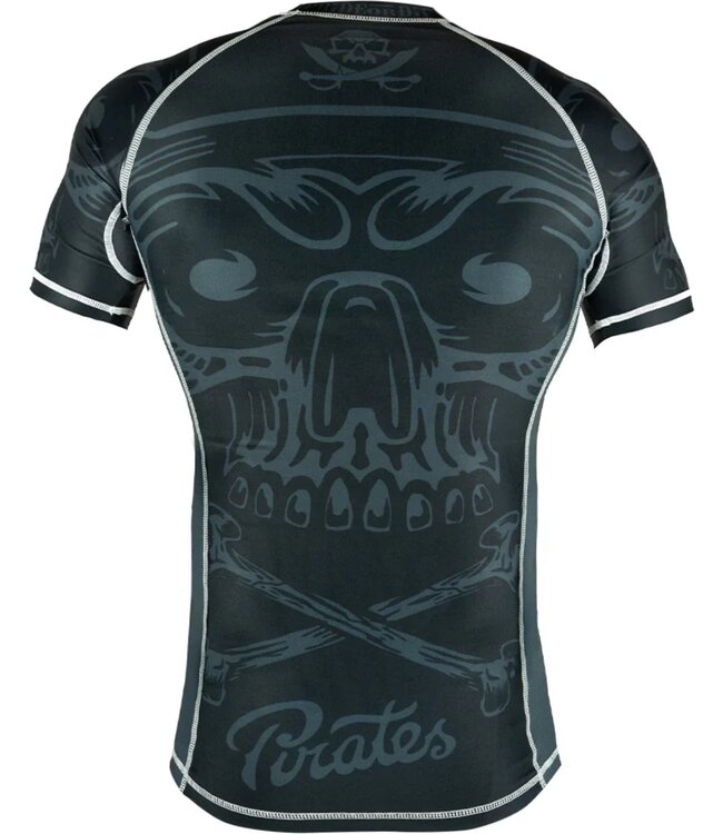 Pride or Die PRiDEorDiE PIRATE V.2 Rash Guard Schwarz Grau