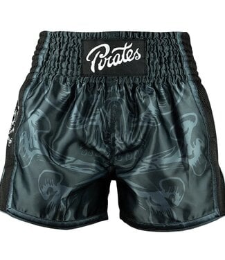 PRiDEorDiE PRIDE or DiE Pirate V.2 Muay Thai Shorts Black Grey