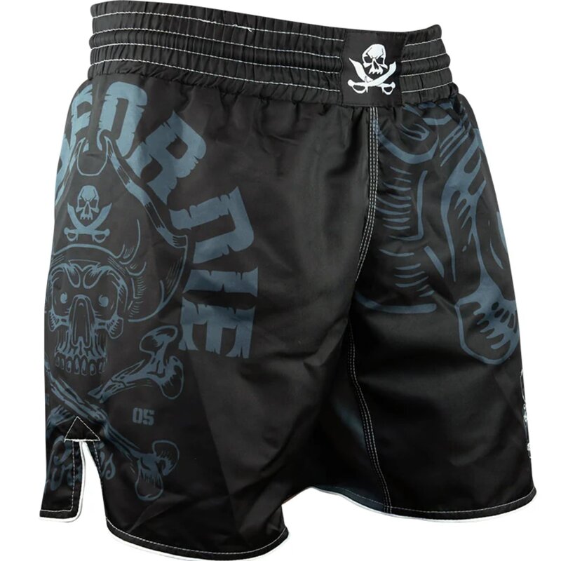 Pride or Die PRIDE or DiE Fightshorts Pirate V.2 Schwarz Grau