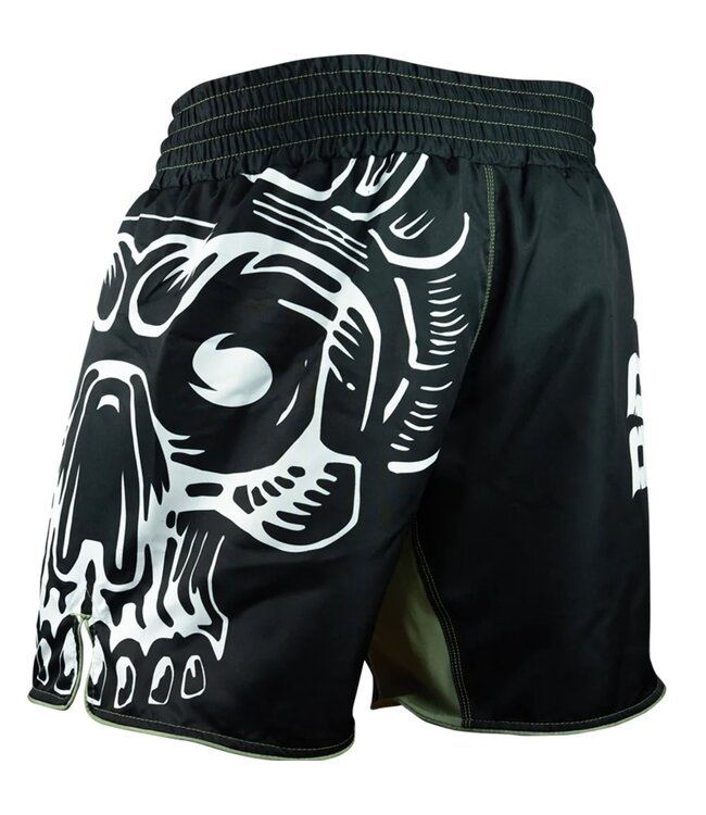 Pride or Die PRIDE oder DiE Fightshorts Pirat V.2 Schwarz Weiß