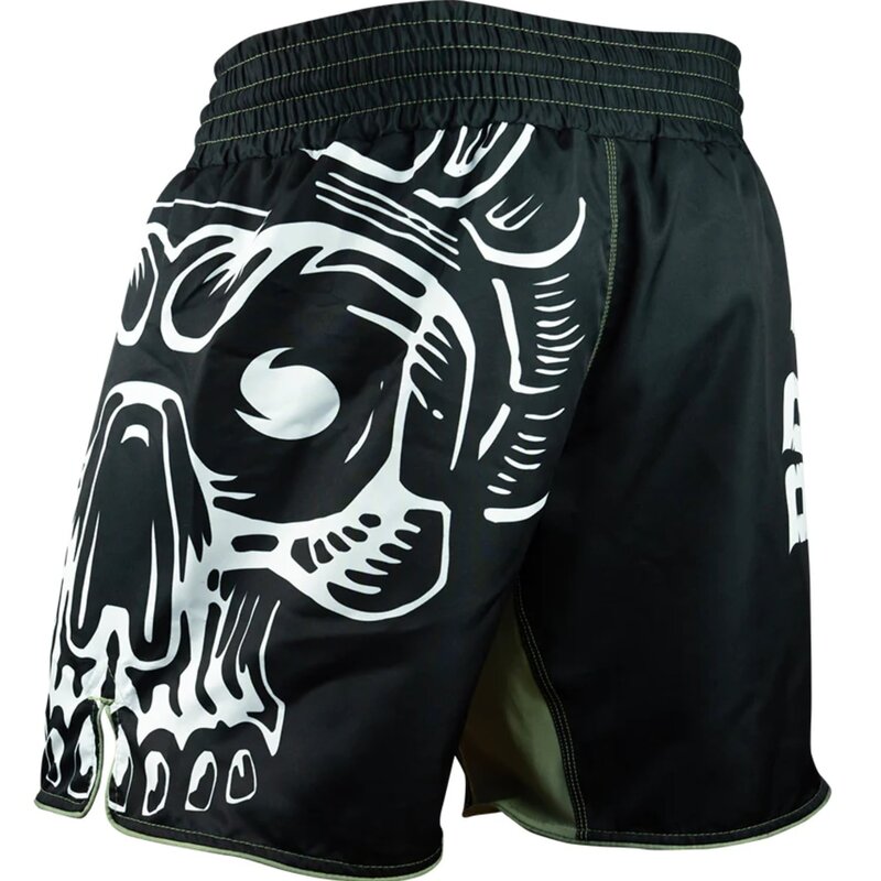 Pride or Die PRIDE oder DiE Fightshorts Pirat V.2 Schwarz Weiß