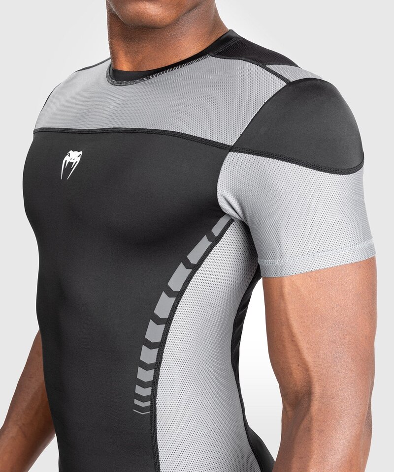 Venum Venum Tempest Rash Guard Compressieshirts Zwart Grijs