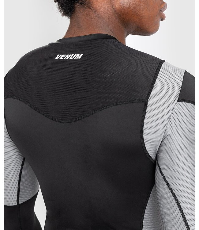 Venum Venum Tempest Rash Guard Kompressionsshirts L/A Schwarz Grau