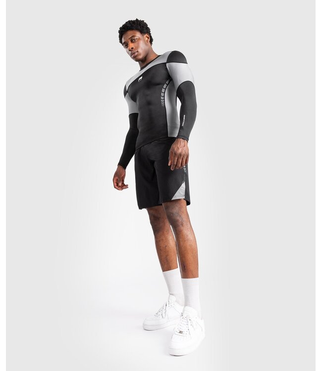 Venum Tempest Rash Guard Compressieshirts L/S Zwart Grijs