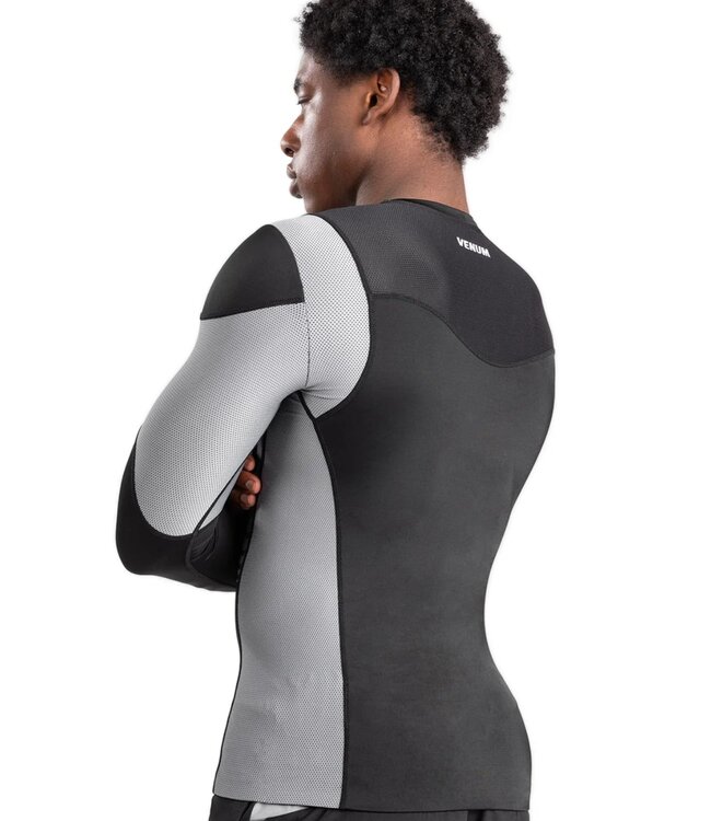 Venum Venum Tempest Rash Guard Kompressionsshirts L/A Schwarz Grau