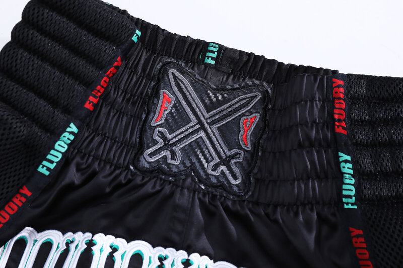 Fluory Fluory Muay Thai Kickboxing Shorts Pistola Black