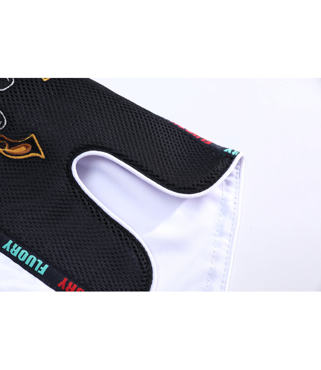 Fluory Muay Thai Kickboxen Shorts Pistola Weiß